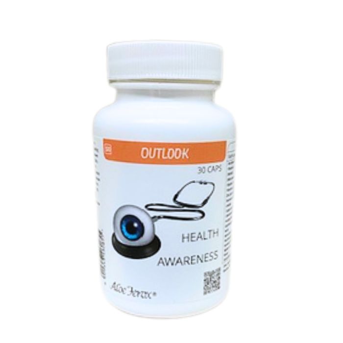 ALOE FEROX Outlook Capsules eye health supplement with bilberry, Vitamin A, zinc and zeaxanthin for vision and antioxidant support