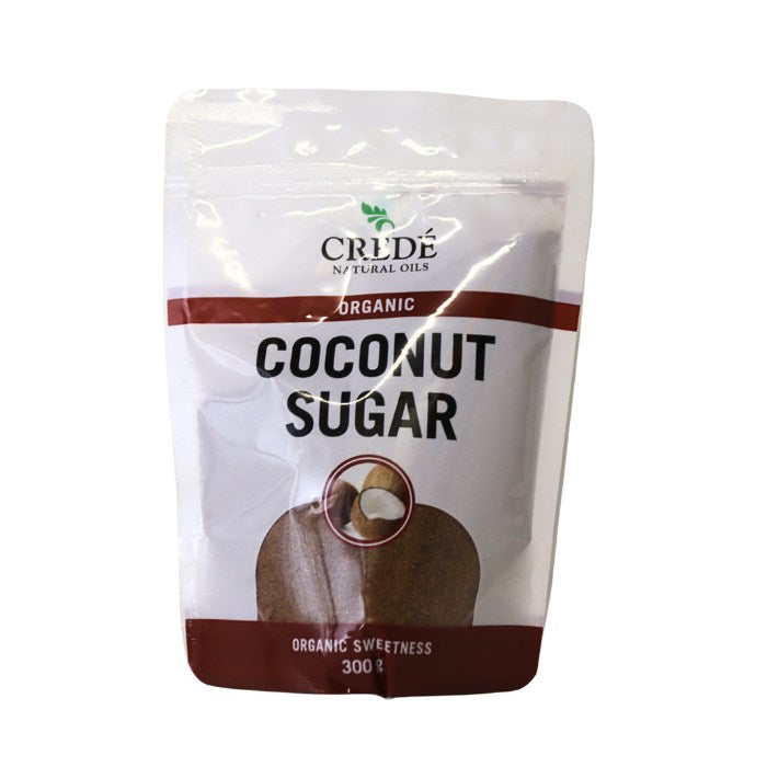 Crede Organic Coconut Sugar is a natural, unrefined sweetener with a low glycemic index, rich in minerals like potassium, zinc, and iron.