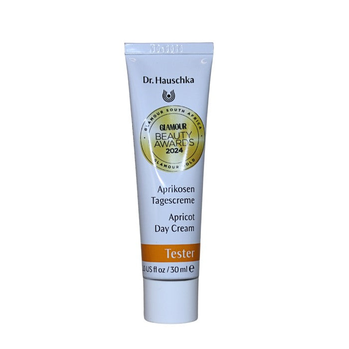 Dr. Hauschka Apricot Day Cream, a nourishing facial moisturizer enriched with natural apricot extracts to hydrate and revitalize skin.