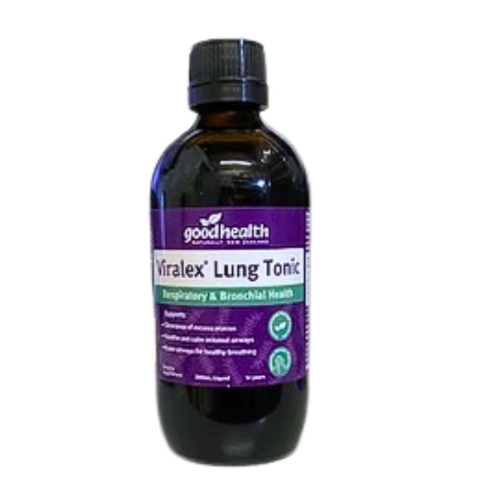 Good Health Viralex® Lung Tonic herbal respiratory support with Hoheria, Thyme and Echinacea for clear airways and easy breathing