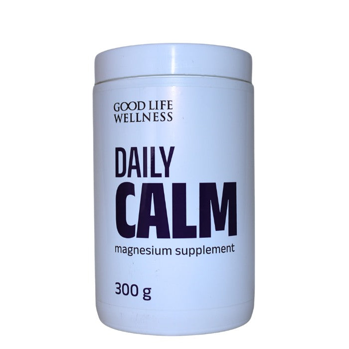 Good Life Wellness Daily Calm is a magnesium supplement designed to support relaxation, reduce stress, and promote better sleep and muscle function.