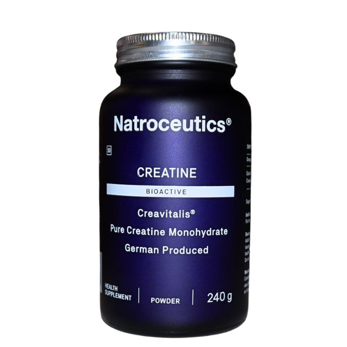 Natroceutics Creatine enhances strength, boosts muscle performance, supports energy production, aids recovery, and promotes lean muscle growth.