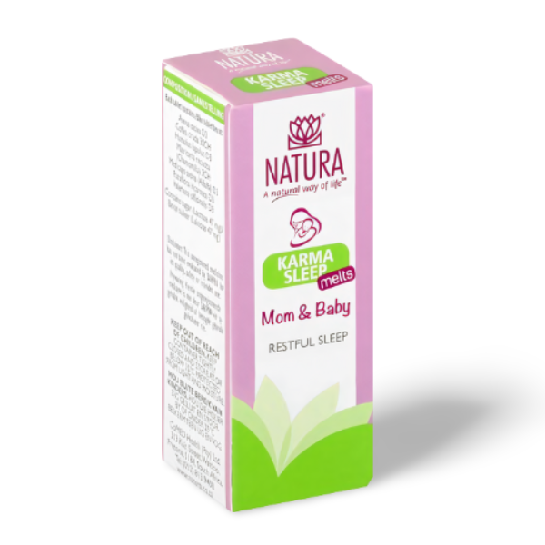 NATURA BABY Karma Sleep Melts promote restful sleep for babies and mums with natural support for calming bedtime routines.