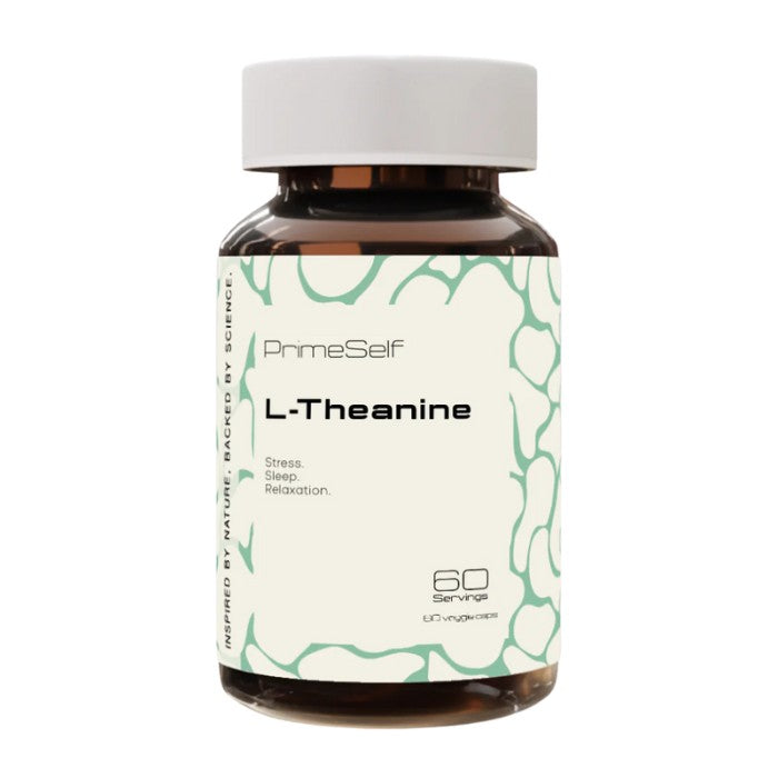 PrimeSelf L-Theanine - Supplement designed to promote relaxation, reduce stress, and support better sleep and cognitive function.