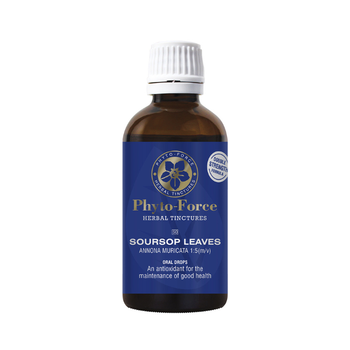 PHYTO FORCE Soursop Tincture offers natural support for immune strength digestion restful sleep and inflammation in a clean liquid form.