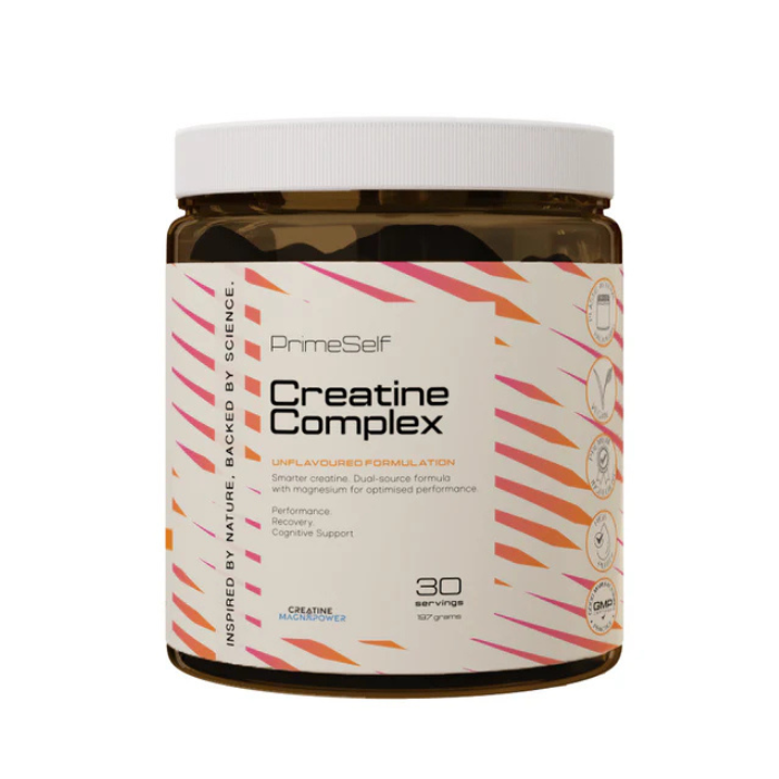 PRIMESELF Creatine Complex with magnesium for enhanced strength, mental clarity, and recovery – dual-action creatine formula.