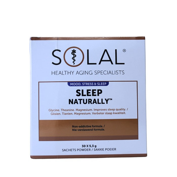 SOLAL Sleep Naturally supports restful sleep with magnesium, theanine, and glycine, helping improve sleep quality with a non-addictive formula.