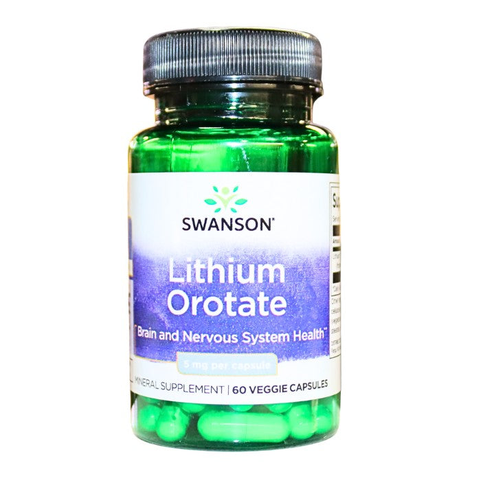 SWANSON Lithium Orotate
Nutritional Support
Swanson Lithium Orotate offers gentle yet effective support for mood balance, cognitive clarity, and emotional wellbeing. Lithium, in its orotate form, is a trace mineral that plays a role in regulating neurotransmitter activity and promoting healthy brain function. This daily supplement may help stabilise mood, enhance focus, and contribute to a more balanced mental state—making it a supportive choice for those experiencing emotional ups and downs or mental fati