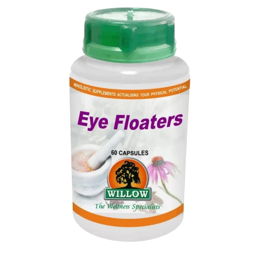 Willow Eye Floaters herbal supplement with Eyebright, Lycium and traditional Chinese herbs to support healthy eyes and vision daily.