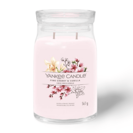 YANKEE Pink Cherry & Vanilla Signature Candle - THE GOOD STUFF