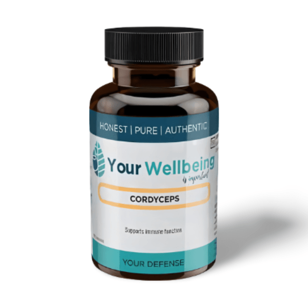 YOUR WELLBEING Cordyceps – Natural supplement supporting energy, stamina, respiratory health, mood balance, and healthy ageing.