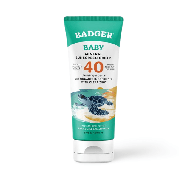 BADGER Baby Mineral Sunscreen Cream SPF40 - THE GOOD STUFF