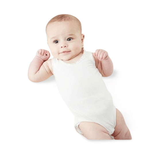 BOODY Baby Sleeveless Bodysuit, Soft and Breathable Bamboo Fabric  - Front View