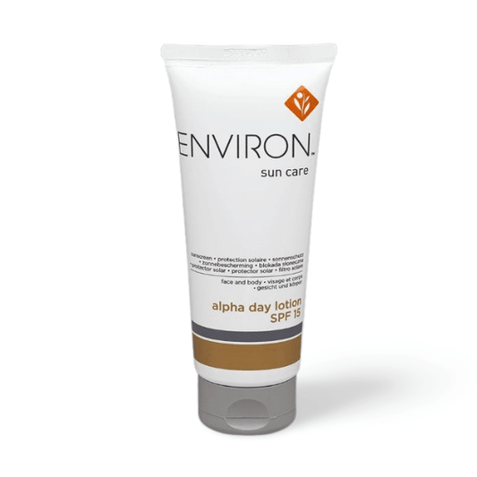 ENVIRON Alpha Day Lotion SPF15 bottle, SPF15 lotion for sun protection, Hydrating skincare lotion