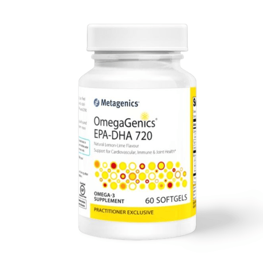 OmegaGenics® EPA-DHA 720 features a concentrated, purified source of omega-3 fatty acids from sustainably sourced, cold water fish. - The Good Stuff Health Shop