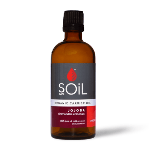 SOiL Jojoba Oil certified organic and fair trade, nourishing skin and hair naturally with clean hydration for all skin types.