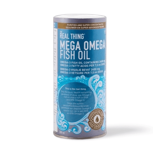 Buy The Real Thing Mega Omega Fish Oil is a heart-helping, brain-building omega 3 fatty acids essential for your body that deserve only The Good Stuff