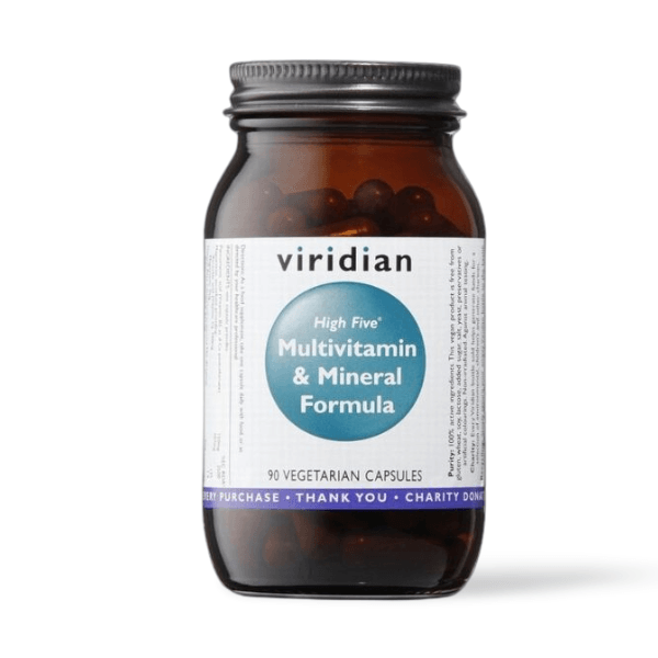 The 'High Five' refers to the higher level of Vitamin B5 (pantothenic acid) found in this formula.  Vitamin B5 contributes to normal mental performance and a reduction in tiredness and fatigue. Vitamin B5 also contributes to the normal synthesis and metabolism of steroid hormones, vitamin D and some neurotransmitters. - The Good Stuff Health Shop