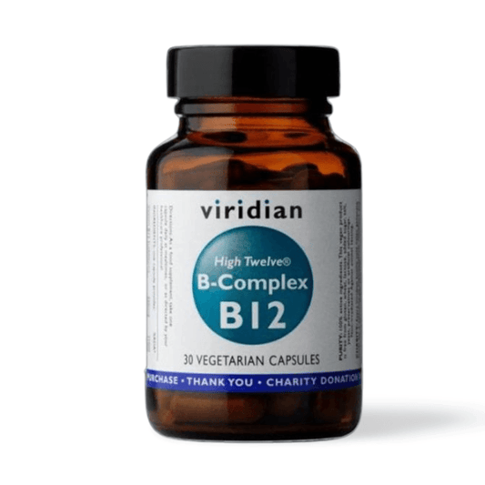 VIRIDIAN High Twelve Vitamin B12 product box - The Good Stuff