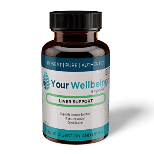 YOUR WELLBEING Liver Support – Herbal blend supporting detoxification, liver regeneration, and protection from toxins and oxidative stress.