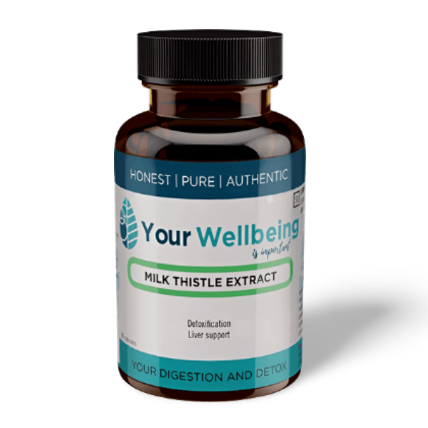 YOUR WELLBEING Milkthistle Extract – Liver support supplement aiding detox, reducing oxidative stress, and supporting cholesterol balance.