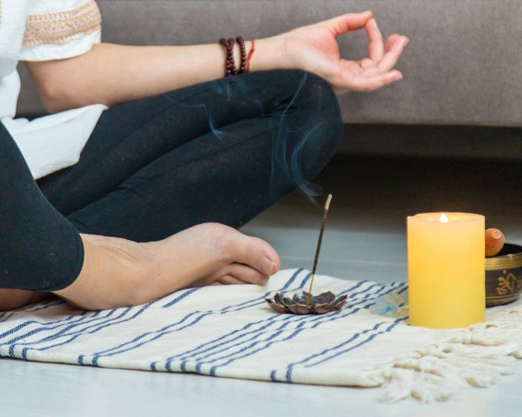 Speciality - The Good Stuff – candle, incense and mat in a calm home ritual; curated mindful wellness essentials.