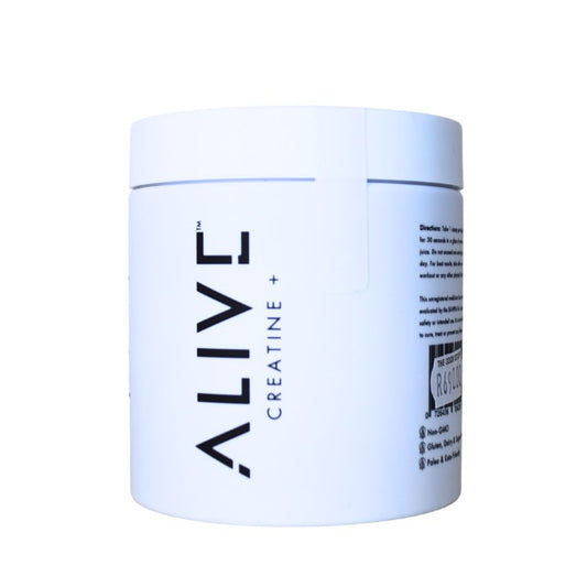 High-Performance Energy Support with ALIVE Creatine

Unlock your physical and mental potential with ALIVE Creatine, a next-generation blend designed to deliver powerful nutritional support across every level of performance—physical, cognitive, and cellular. This is not your average creatine supplement. Developed using a holistic approach, ALIVE Creatine combines four proven ingredients to fuel strength, stamina, recovery, and mental resilience. Free from unnecessary fillers and formulated with clean ingredi