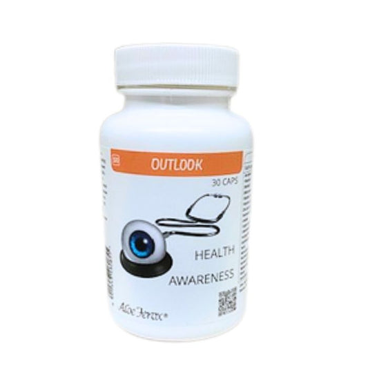 ALOE FEROX Outlook Capsules eye health supplement with bilberry, Vitamin A, zinc and zeaxanthin for vision and antioxidant support