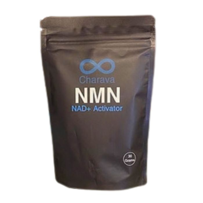 CHARAVA NMN Powder NAD+ Activator with 99.6% pure NMN for cellular energy, NAD+ production, vitality and healthy ageing support.