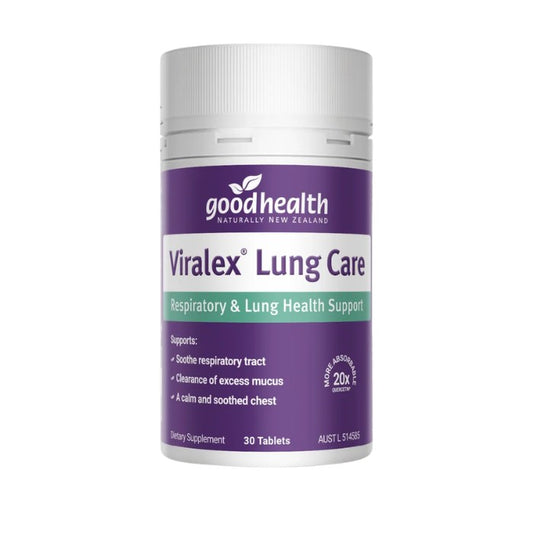Good Health Viralex Lung Care respiratory and immune support supplement for lung health and respiratory comfort support daily care
