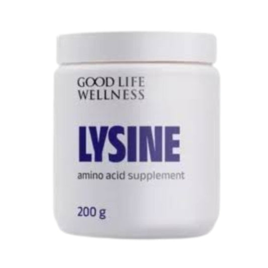 Good Life Wellness L Lysine powder supports immune health, collagen formation, tissue repair, protein synthesis and muscle health.
