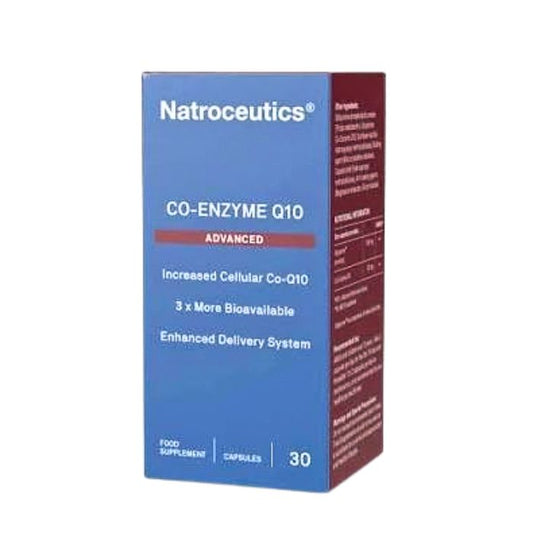 NATROCEUTICS Co-Enzyme CoQ10 supplement for mitochondrial health, cellular energy, heart health and healthy ageing support daily.