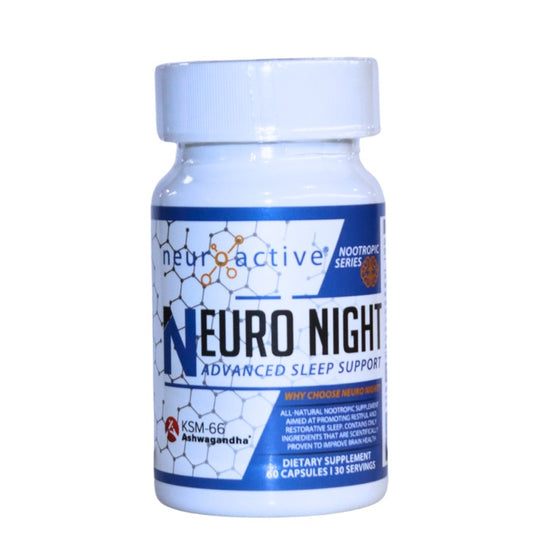 Neuroactive Neuro Night Capsules – 60 capsules for advanced sleep support, promoting deep rest, relaxation, and mental recovery.
