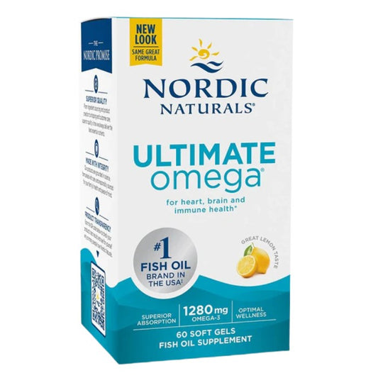 Nordic Naturals Ultimate Omega fish oil supplement with omega-3 fatty acids for heart, brain and immune health support
