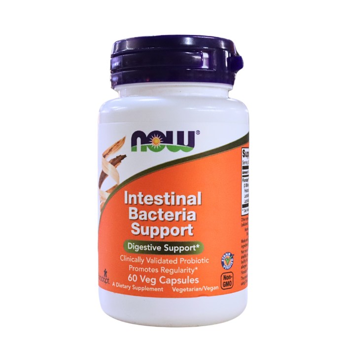NOW Intestinal Bacteria Support – probiotic supplement for digestive health, immune function, gut flora balance, and regularity support.
