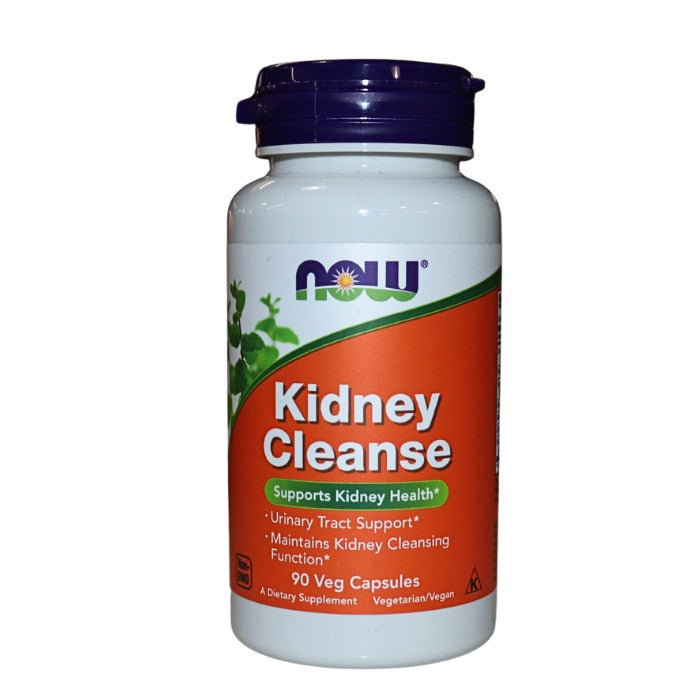Alt tag: "NOW Kidney Cleanse 90 Veg Capsules – Supports kidney health, promotes urinary tract function, aids detoxification, and helps maintain kidney cleansing processes"
