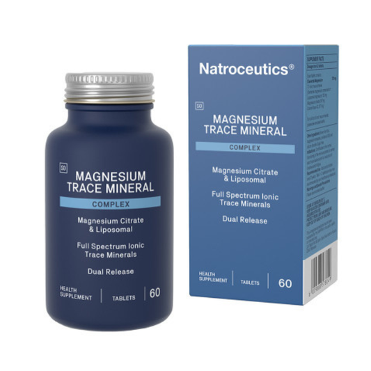 Natroceutics Magnesium Trace Mineral Complex 60 tablets with magnesium citrate liposomal formula and ionic trace minerals support