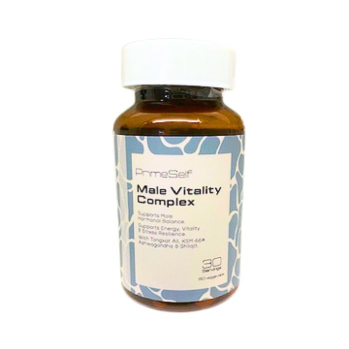 PrimeSelf Male Vitality Complex men's supplement with Tongkat Ali, Ashwagandha, Shilajit, zinc and boron for daily vitality support