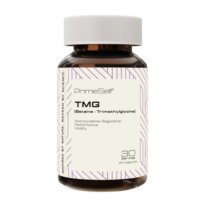 PrimeSelf TMG supplement for homocysteine support, enhanced performance, improved vitality, and daily methylation balance for optimal health

