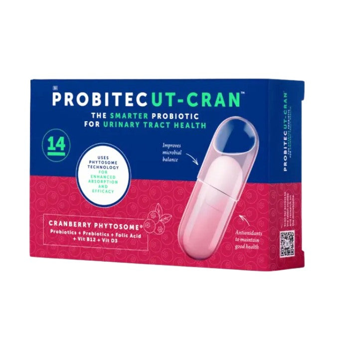 Vaccinium macrocarpon Aiton (Cranberry extract) Anthocran® Phytosome® 120 mg Quatrefolic® (5-Methyltetrahydrofolic acid) providing folic acid 953 μg 500 μg Methylcobalamin (Vitamin B12 ) 100 μg Cholecalciferol (Vitamin D3 ) 1 000 IU HOWARU® Protect Prenatal+ 15 billion CFU providing Lactobacillus acidophilus La-14® 9 billion CFU and Lactobacillus rhamnosus HN001TM 6 billion CFU Vaccinium macrocarpon Aiton (Cranberry extract) [fruit, extract standardised to 1 % proanthocyanidins] 5 mg Liquid glycerol 465 mg 