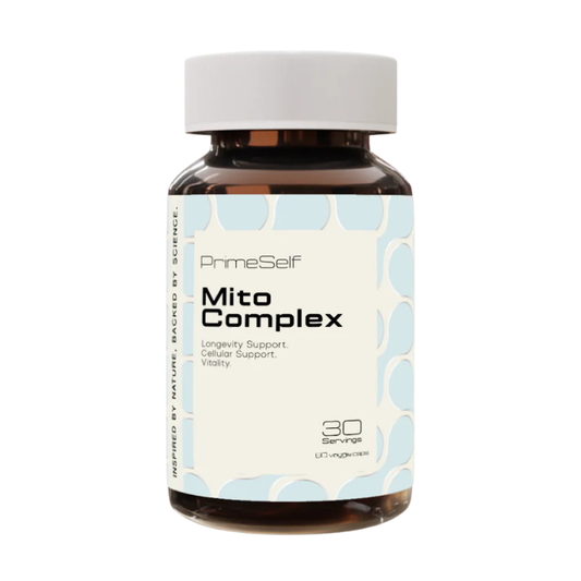 PrimeSelf Mito Complex capsules for cellular energy mitochondrial support and healthy ageing with antioxidants and clean ingredients
