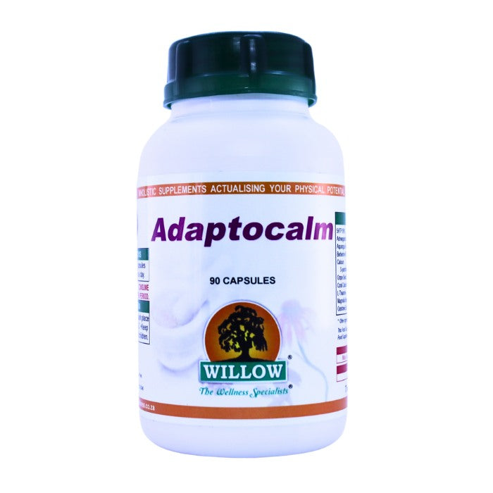 Willow Adaptocalm is a calming adaptogenic supplement designed to support stress resilience, hormonal balance, and overall emotional well-being.
