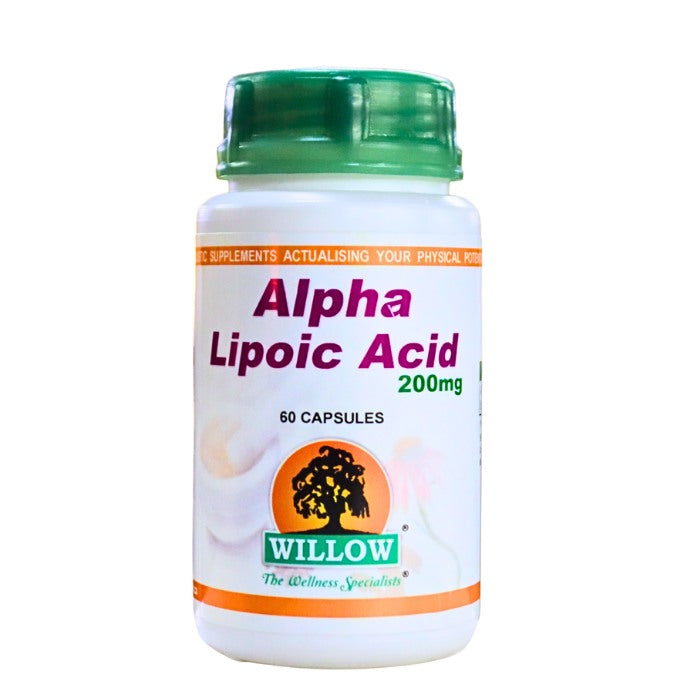 WILLOW Alpha Lipoic Acid – antioxidant supplement for metabolic, nerve and skin health, 250mg clean formulation