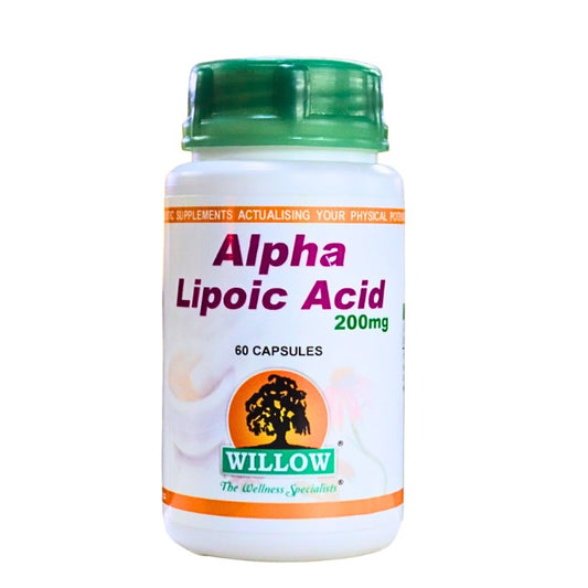 WILLOW Alpha Lipoic Acid – antioxidant supplement for metabolic, nerve and skin health, 250mg clean formulation