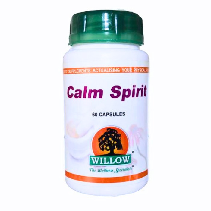 Willow Calm Spirit is a natural supplement formulated to support emotional balance, reduce stress, and promote relaxation using traditional herbal ingredients.
