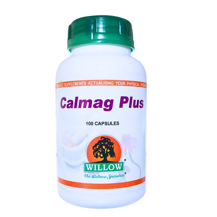 Willow Calmag Plus is a mineral-rich supplement formulated to support bone health, muscle relaxation, restful sleep, and optimal nervous system function.
