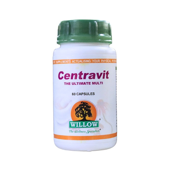 WILLOW Centravit 60 Capsules – a complete multivitamin supplement designed to support daily energy, immunity, and overall wellness.
