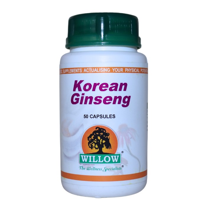 Korean Ginseng supplement boosts energy levels, enhances mental clarity, supports immune health, improves physical stamina, and helps reduce stress and fatigue.
