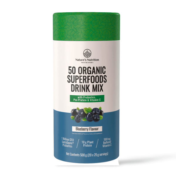 NATURE'S NUTRITION 50 Organic Superfoods Drink Mix - THE GOOD STUFF