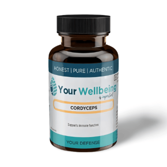 YOUR WELLBEING Cordyceps – Natural supplement supporting energy, stamina, respiratory health, mood balance, and healthy ageing.